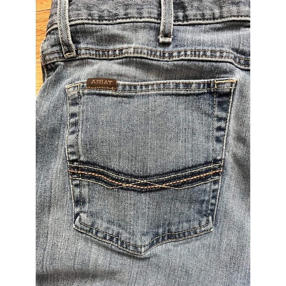 Ariat Jeans Mens 38x36 Blue M4 Legacy Relaxed Boot Cut Denim Western Cowboy